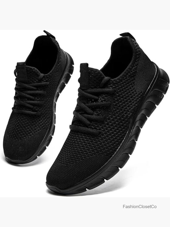 Shoes - Breathable Mesh Walking Shoes Lightweight Athletic Sneakers Lace Up Daily